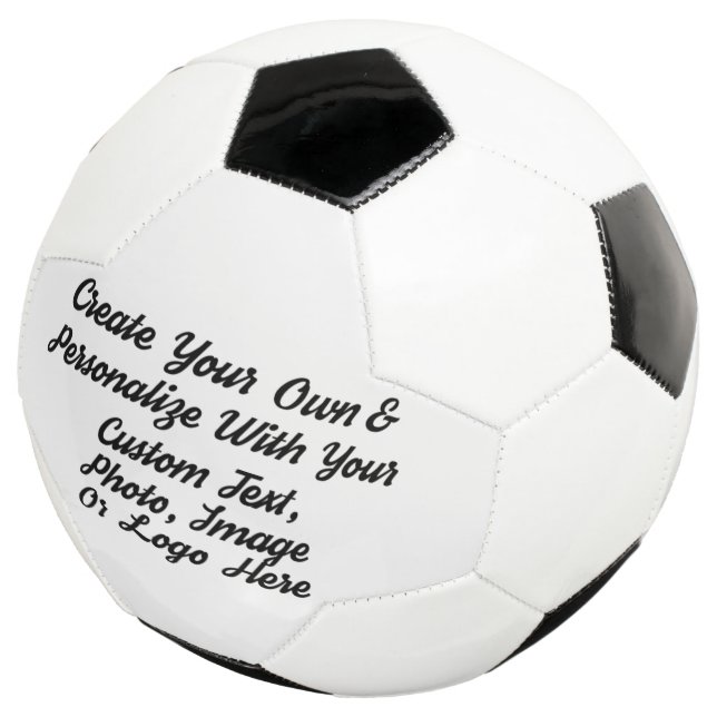 Create Your Own Personalised Soccer Ball (Three Quarter)