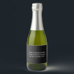 Create Your Own Personalised Sparkling Wine Label<br><div class="desc">Customise this product by adding your own images and text and choosing your favourite fonts and colours. Visit Aviary Art on Zazzle to view our entire collection of easy to personalise,  high quality products!</div>