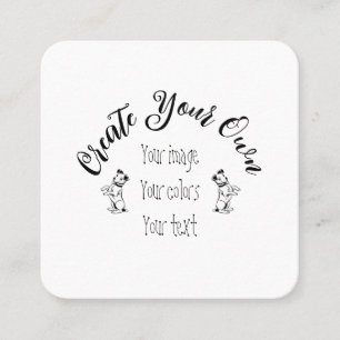 Create Your Own Personalised Square Business Card