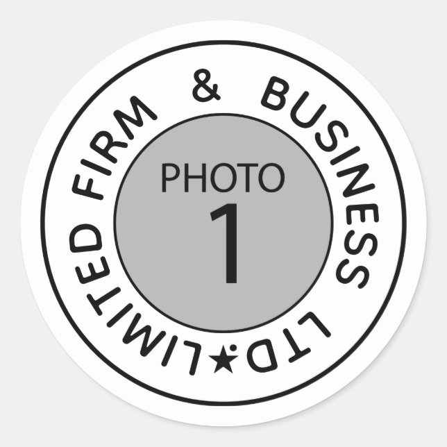 Create Your Own Personalised Template text Custom Classic Round Sticker (Front)