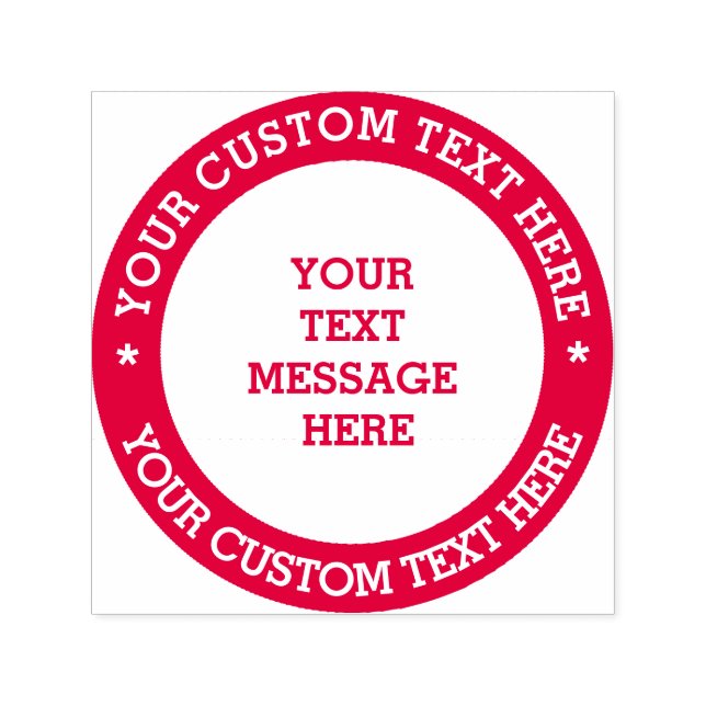 Create Your Own Personalised Text Message Self-inking Stamp (Design)