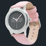 Create Your Own Personalised Watch<br><div class="desc">Customise this product by adding your own images and text and choosing your favourite fonts and colours. Visit Aviary Art on Zazzle to view our entire collection of easy to personalise,  high quality products!</div>