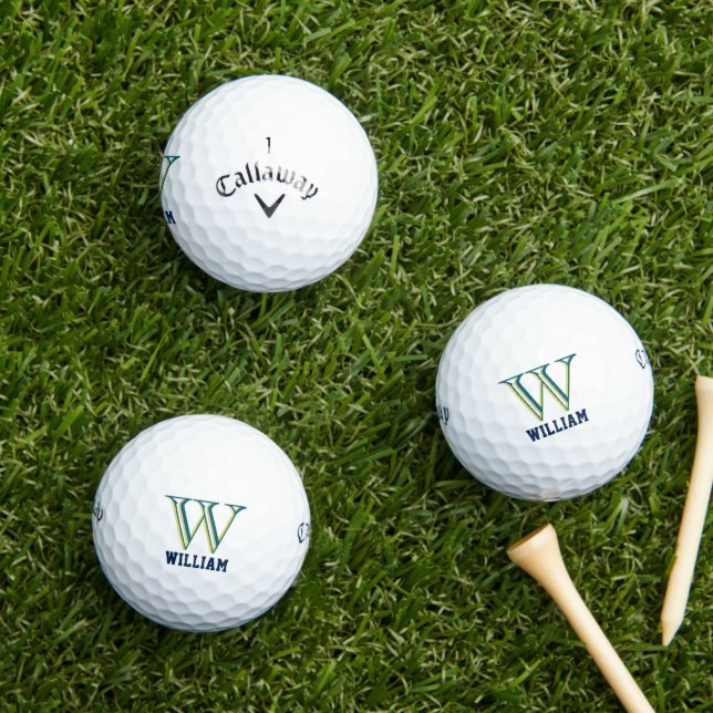 Create Your Own Personalize Branded Monogram Golf Balls (Insitu Grass)