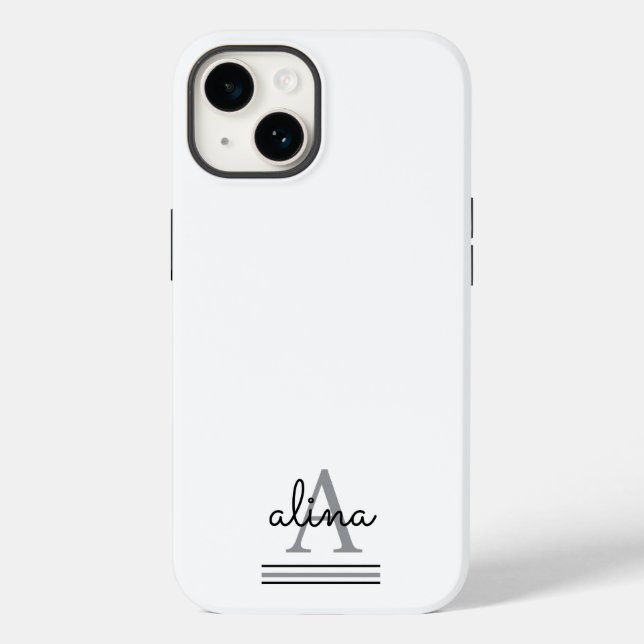 Create Your Own Personalize Monogram Case-Mate iPhone Case (Back)