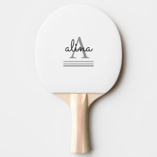 Create Your Own Personalize Monogram  Ping Pong Paddle