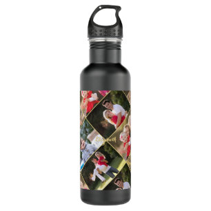 Create Your Own Personalized 6 Photo Collage Text 710 Ml Water Bottle
