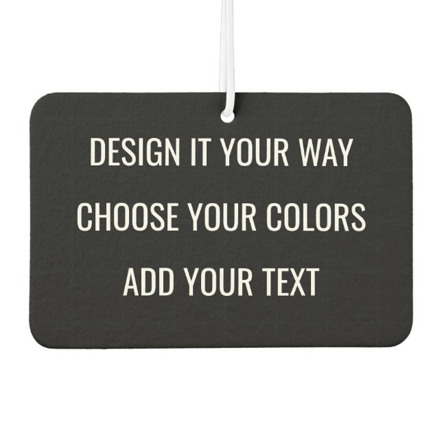 Create Your Own Personalized Custom Branding Car Air Freshener (Front)