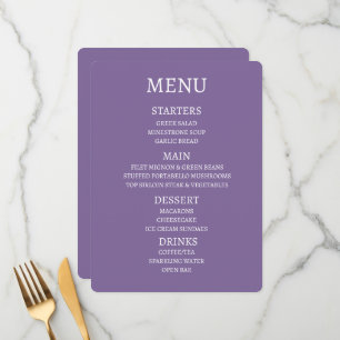 Create Your Own Personalized Menu