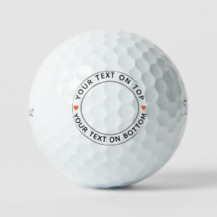 Create Your Own Personalized Photo Simple Text Golf Balls