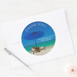 Create Your Own Personalized Thank You Classic Round Sticker