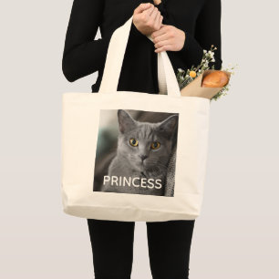 CREATE YOUR OWN PET CAT PHOTO TOTE