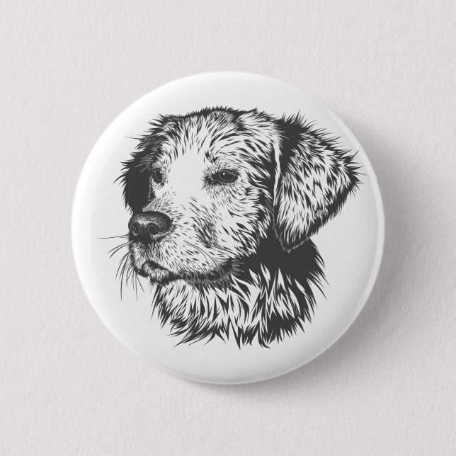 Create Your Own Pet Dog Customised 6 Cm Round Badge (Front)