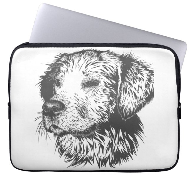 Create Your Own Pet Dog Customised Laptop Sleeve (Front)