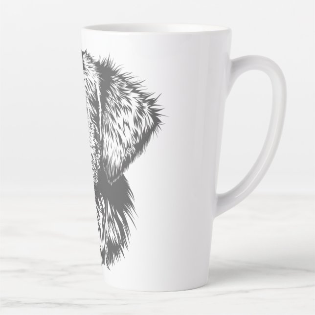 Create Your Own Pet Dog Customized Latte Mug (Right)