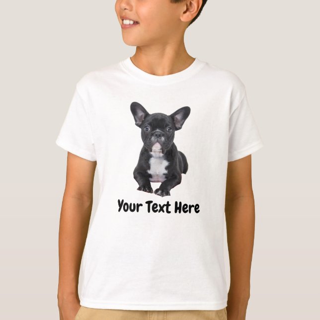 Create Your Own Pet Dog Photo T-Shirt (Front)