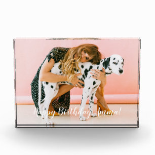 Create Your Own Pet Lover Keepsake Gemstone Photo Block