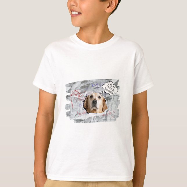 Create Your Own Pet Photo and Custom Funny Text T-Shirt (Front)