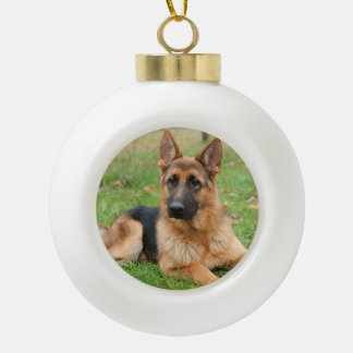 Create Your Own Pet Photo Custom Picture Ceramic Ball Christmas Ornament