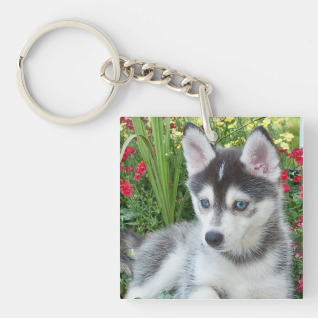 Create Your Own Pet Photo Custom Picture Key Ring (Front)
