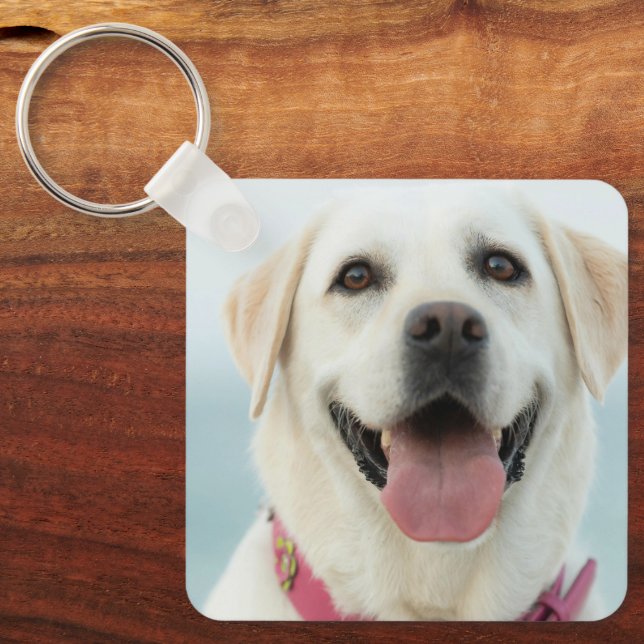 Create Your Own Pet Photo Custom Picture Key Ring (Front)