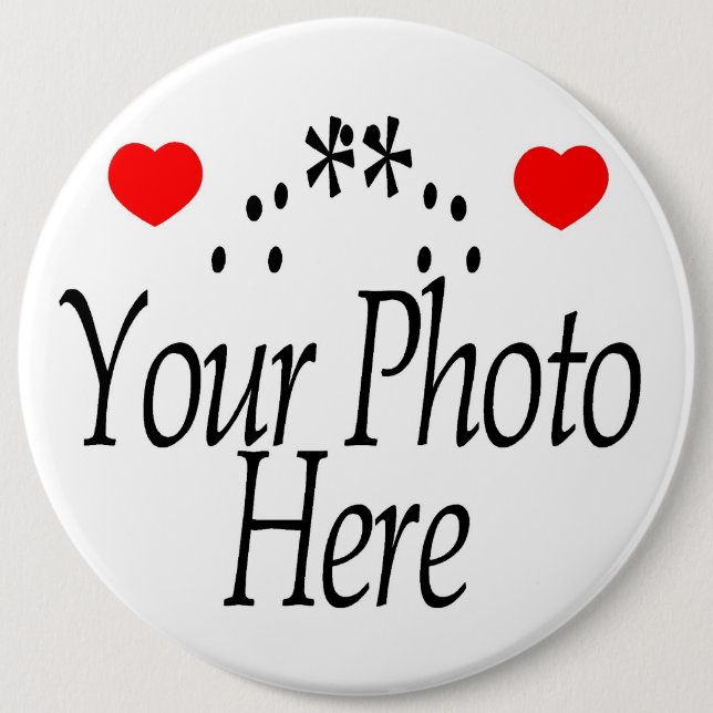 CREATE YOUR OWN PHOTO 6 CM ROUND BADGE (Front)