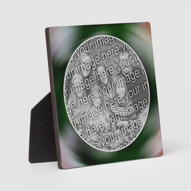 Create Your Own Photo Abstract Art Swirls  Plaque (Front)