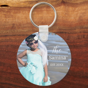 Create Your Own Photo and Custom Text Personalised Key Ring