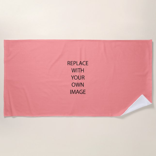 Create Your Own photo Beach Towel (Front)