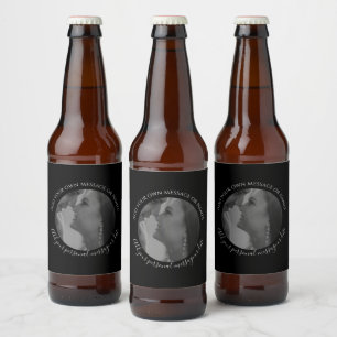 Create Your Own Photo Beer Bottle Wedding Label