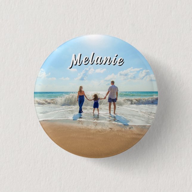 Create Your Own Photo Button with Custom Name (Front)