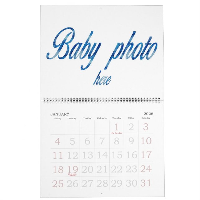 CREATE YOUR OWN PHOTO CALENDAR (Jan 2026)