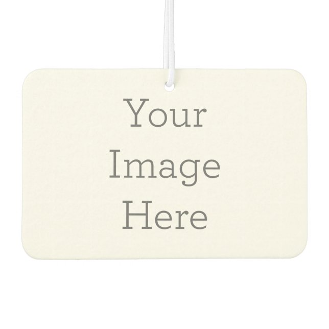 Custom Landscape Rectangle Air Freshener, Onyx Frost (Front)