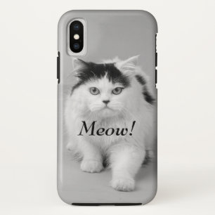 Create your own Photo Cat MYO black and white Case-Mate iPhone Case
