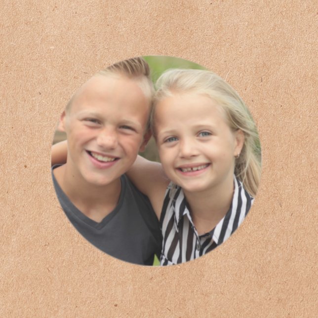 Create Your Own Photo Classic Round Sticker (Creator Uploaded)
