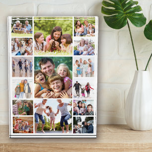 Create Your Own Photo Collage 15 Pictures White Block