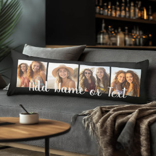 Create Your Own Photo Collage - 4 Pics Body Cushion