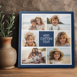 Create Your Own Photo Collage - 6 photos Monogram Tile<br><div class="desc">Use up to six square photos to create a unique and personal gift. If you need to adjust the pictures,  click on the customise tool to make changes.</div>