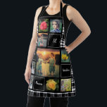 Create your own photo collage garden apron<br><div class="desc">Create your own family and flowers photo collage,  watercolor leaves apron 
You can personalise it and add your most beautiful photos,  monogram and text.
Beautiful garden & florist apron,  best apron for every gardening lover.</div>