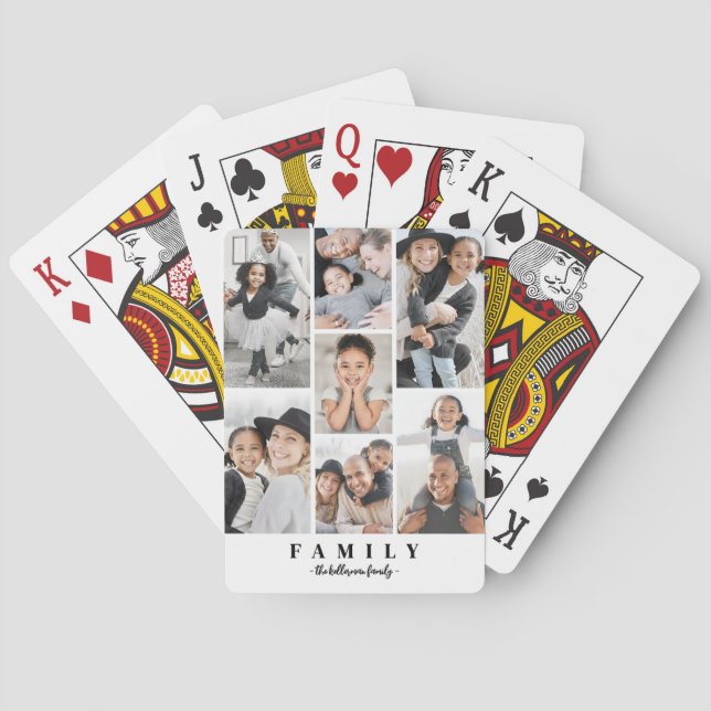 Create Your Own Photo Collage Playing Cards (Back)