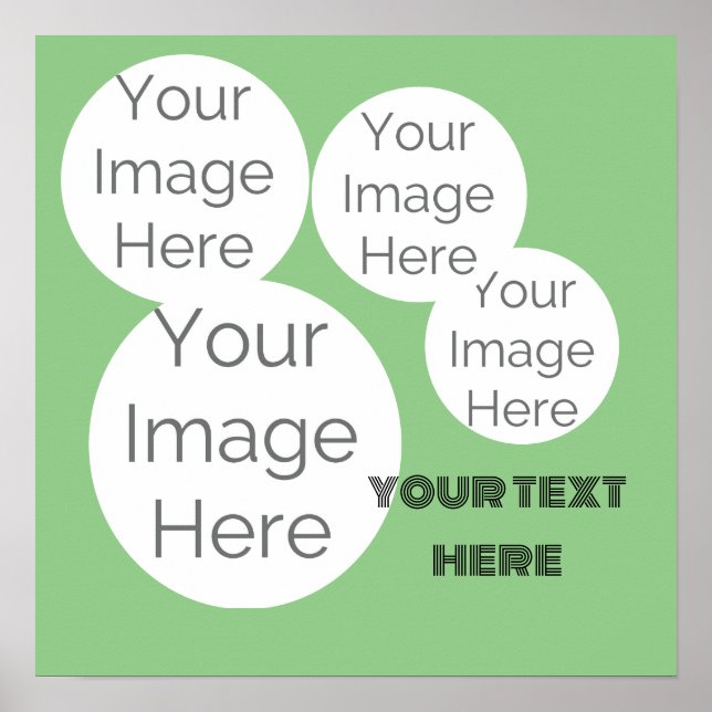 create your own photo collage Poster (Front)