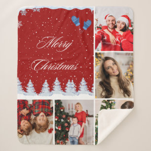 Create Your Own Photo Collage Sherpa Blanket