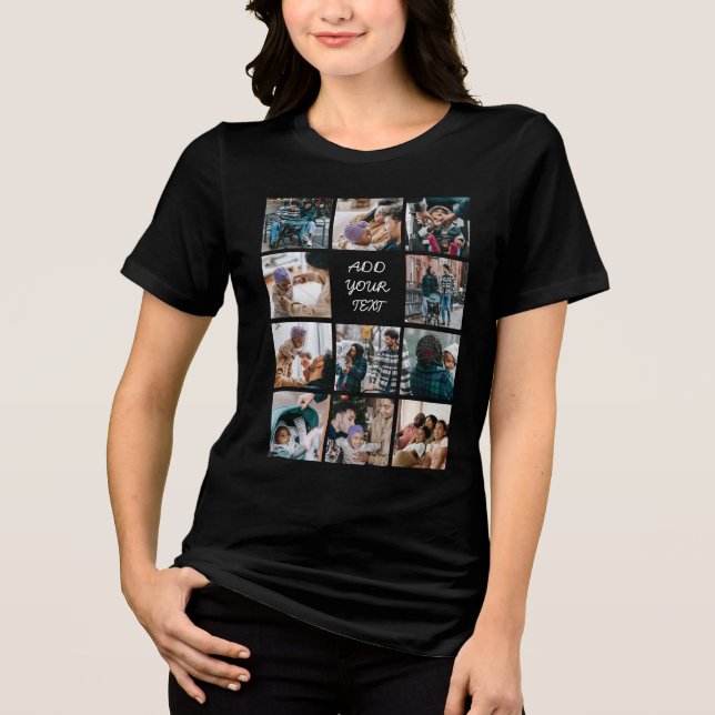 Create Your Own Photo Collage Tri-Blend Shirt (Front)