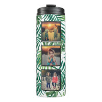 Create your own photo collage tropical leaves