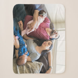 Create Your Own Photo Custom Pic DIY Family Sherpa Blanket