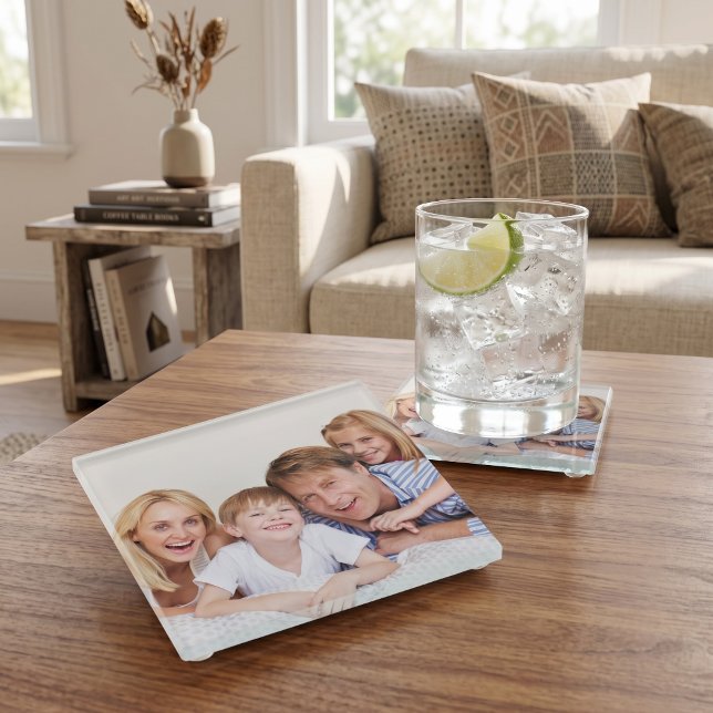 Create Your Own Photo Custom Pic DIY Glass Coaster (Creator Uploaded)