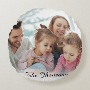 Create Your Own Photo Custom Pic DIY Round Cushion
