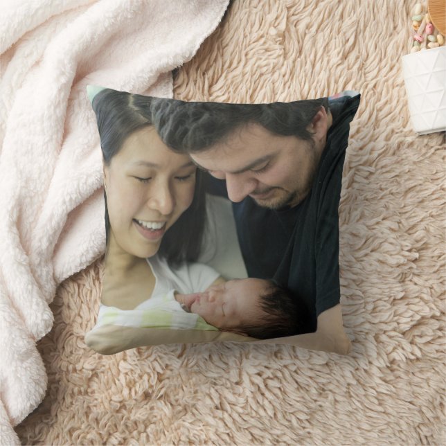 Create Your Own Photo Custom Pic Double Sided Cushion (Blanket)