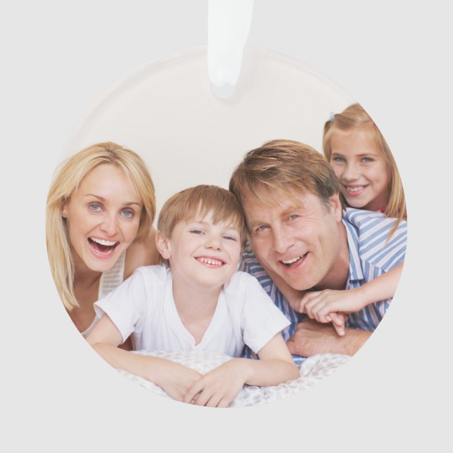 Create Your Own Photo Custom Pic Double Sided Ornament (Front)