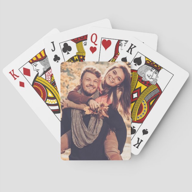 Create Your Own Photo Custom Pic Playing Cards (Back)