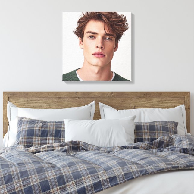 Create your Own Photo Custom Picture Canvas Print (Insitu(Bedroom))